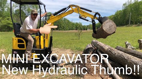 hydraulic thumb mod for mini excavator|installing thumb on mini excavator.